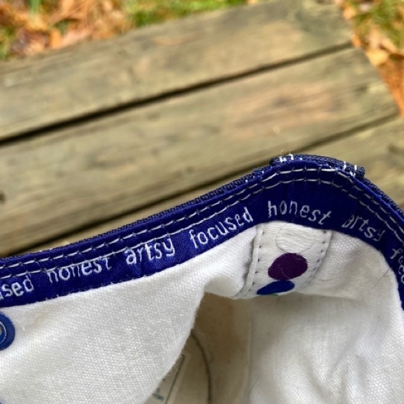 CONVERSE ALL STARS Shoes CHUCK TAYLOR Sneakers Blue White Size 7 - Picture 3 of 11